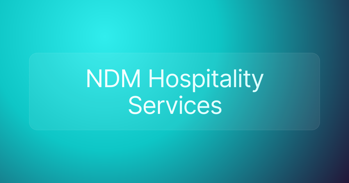 NDM Hospitality Services