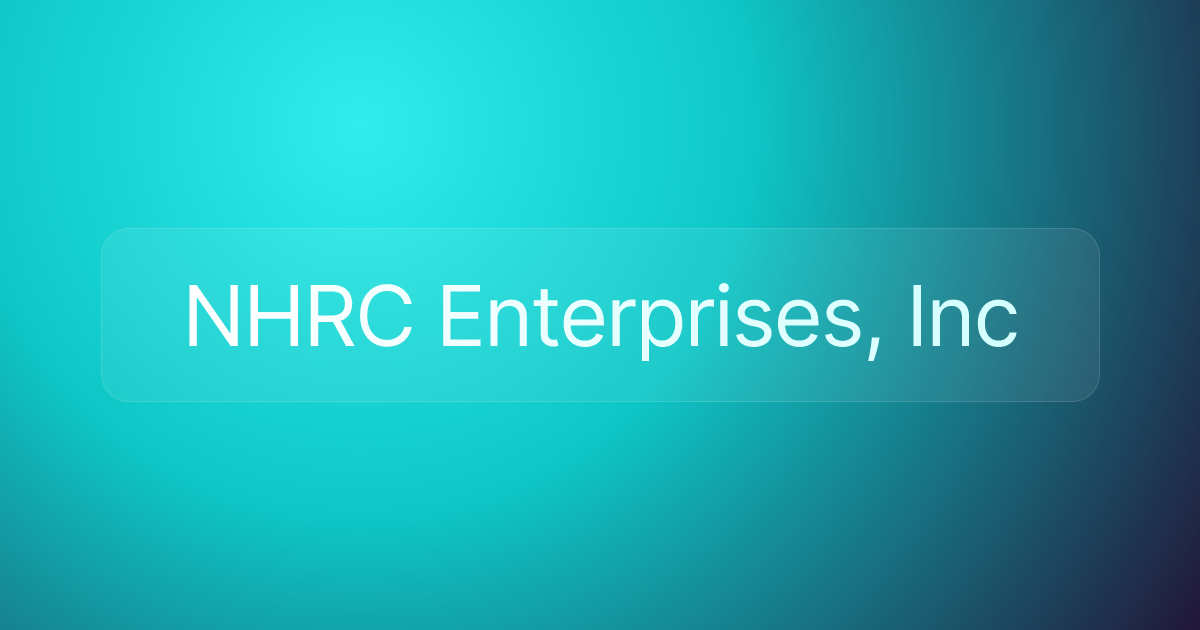 NHRC Enterprises, Inc
