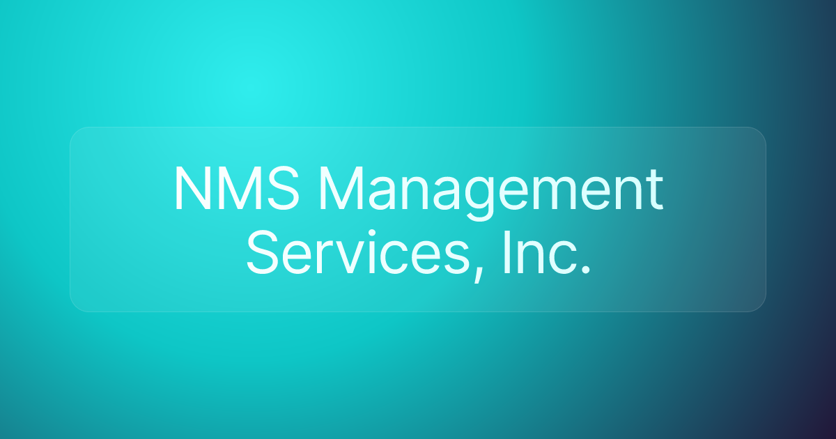 NMS Management Services, Inc.