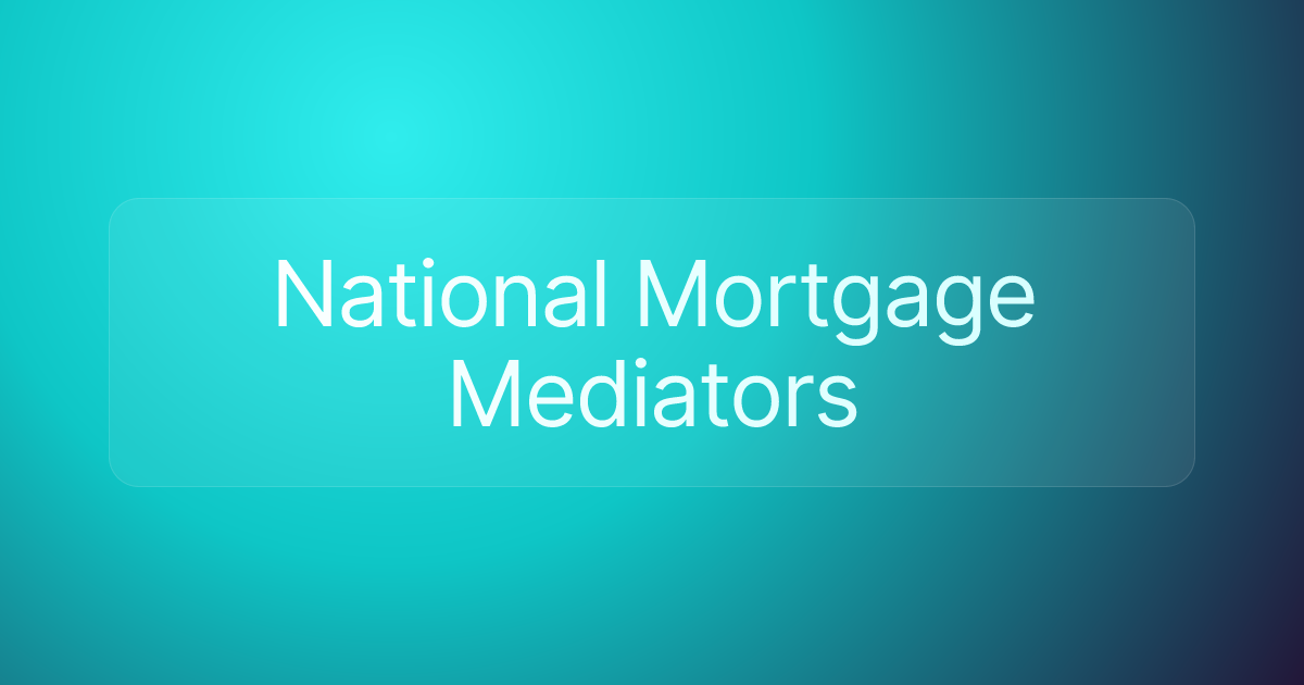National Mortgage Mediators