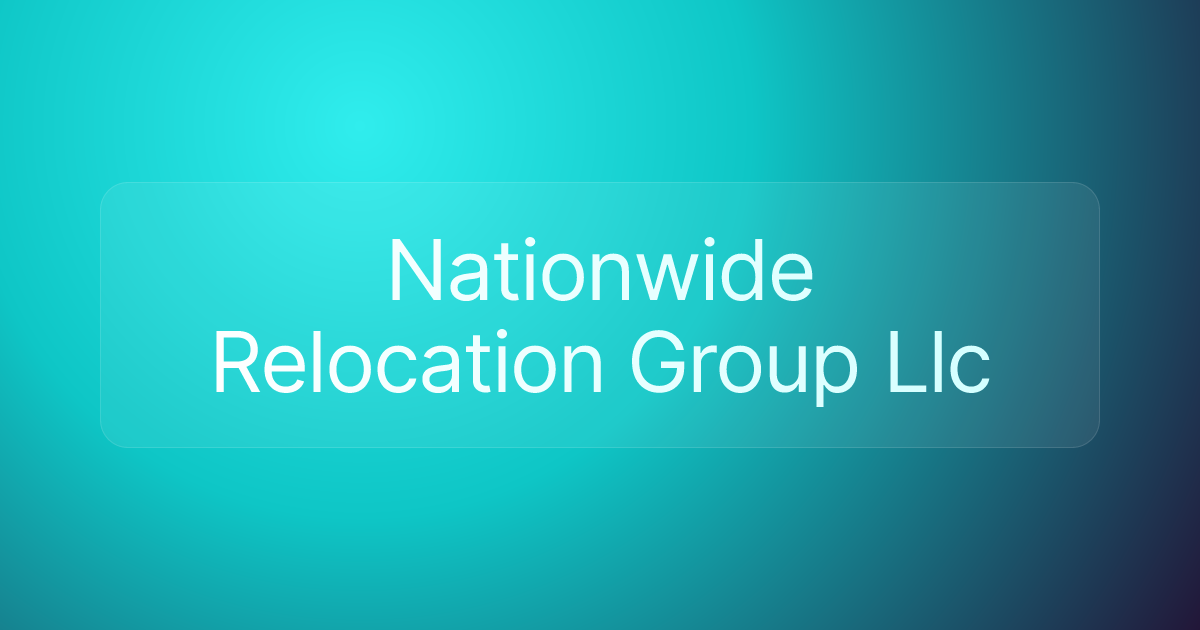 Nationwide Relocation Group Llc