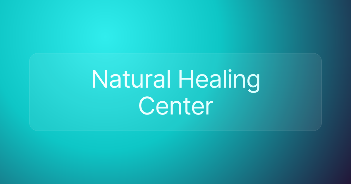 Natural Healing Center