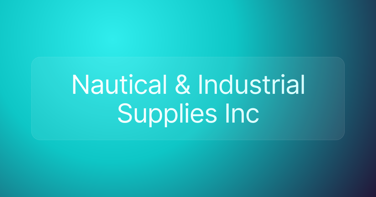 Nautical & Industrial Supplies Inc
