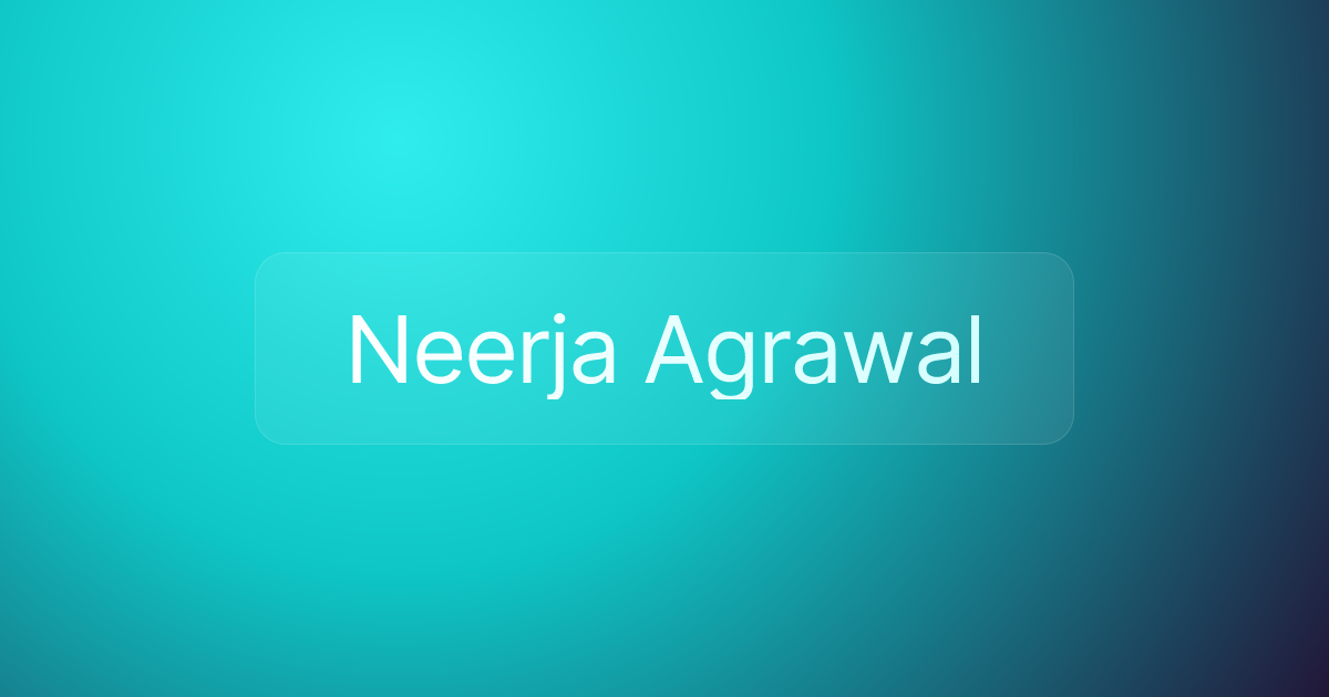 Neerja Agrawal