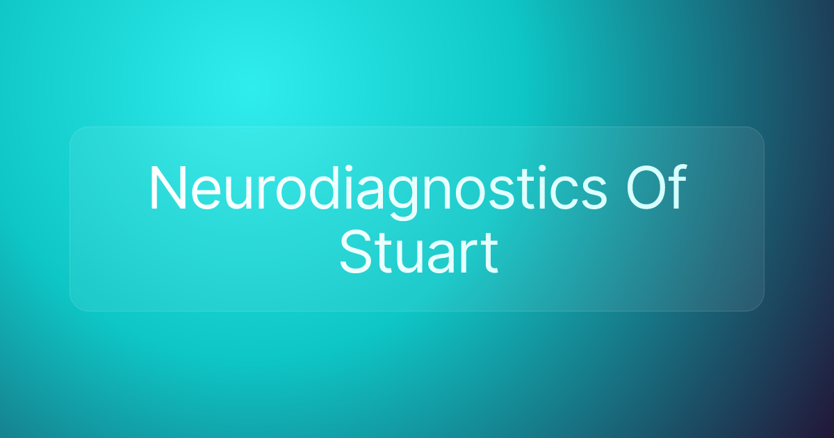 Neurodiagnostics Of Stuart