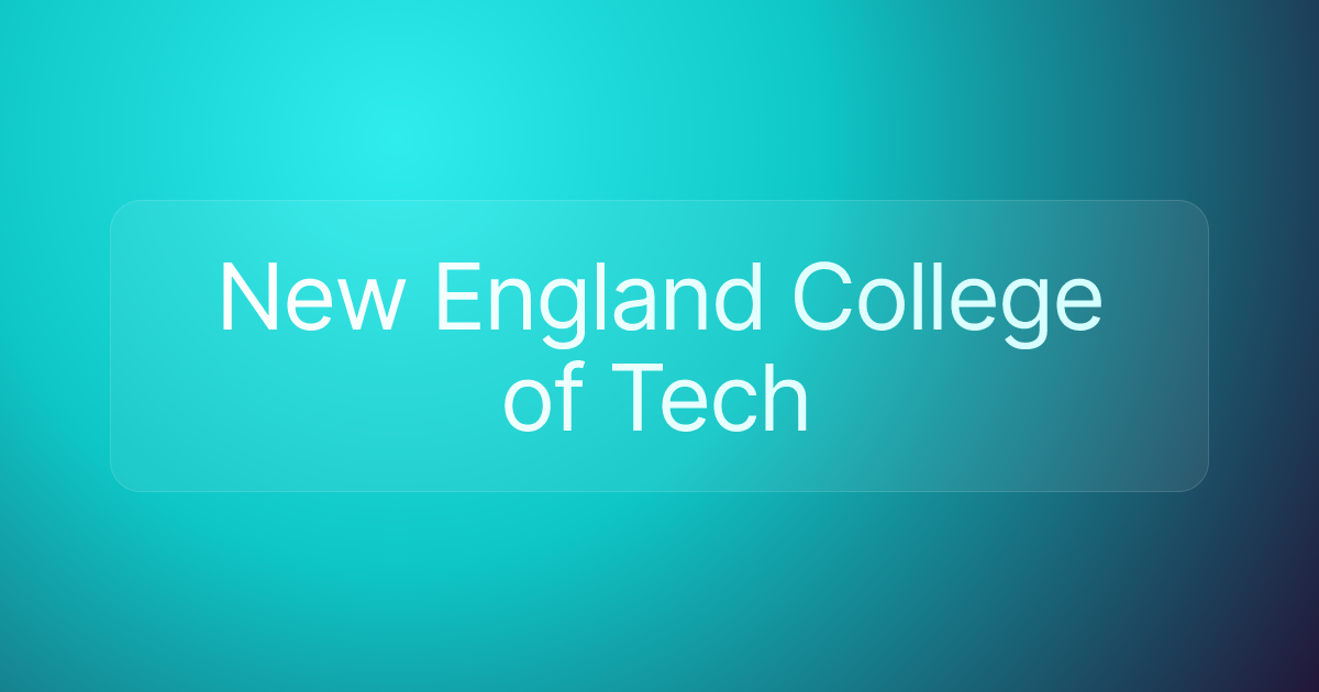 New England College of Tech