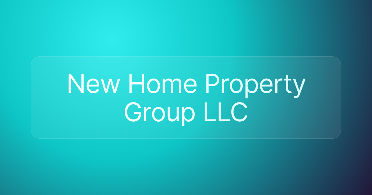 New Home Property Group LLC