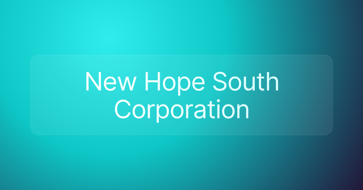 New Hope South Corporation