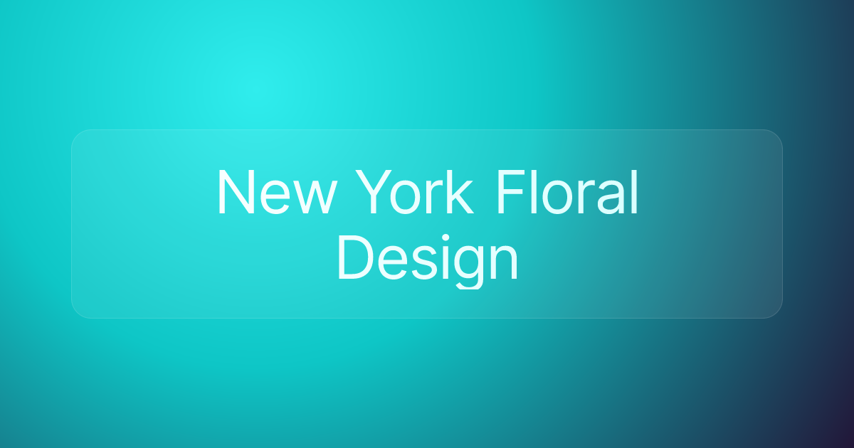 New York Floral Design