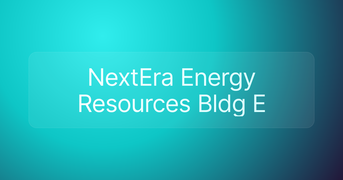 NextEra Energy Resources Bldg E