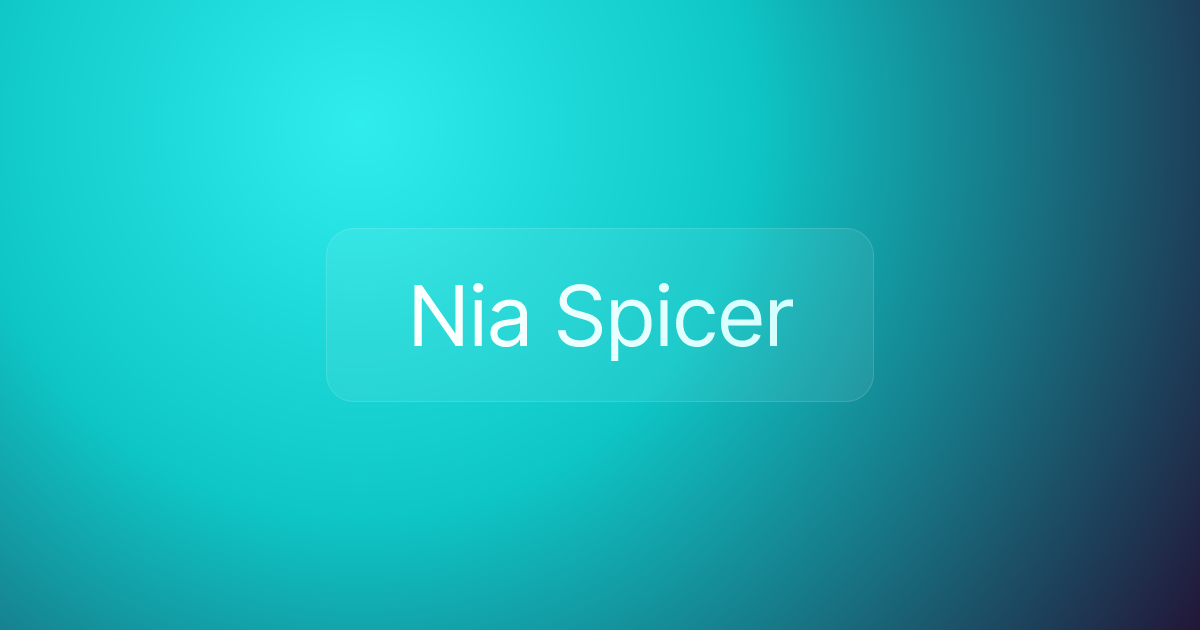 Nia Spicer