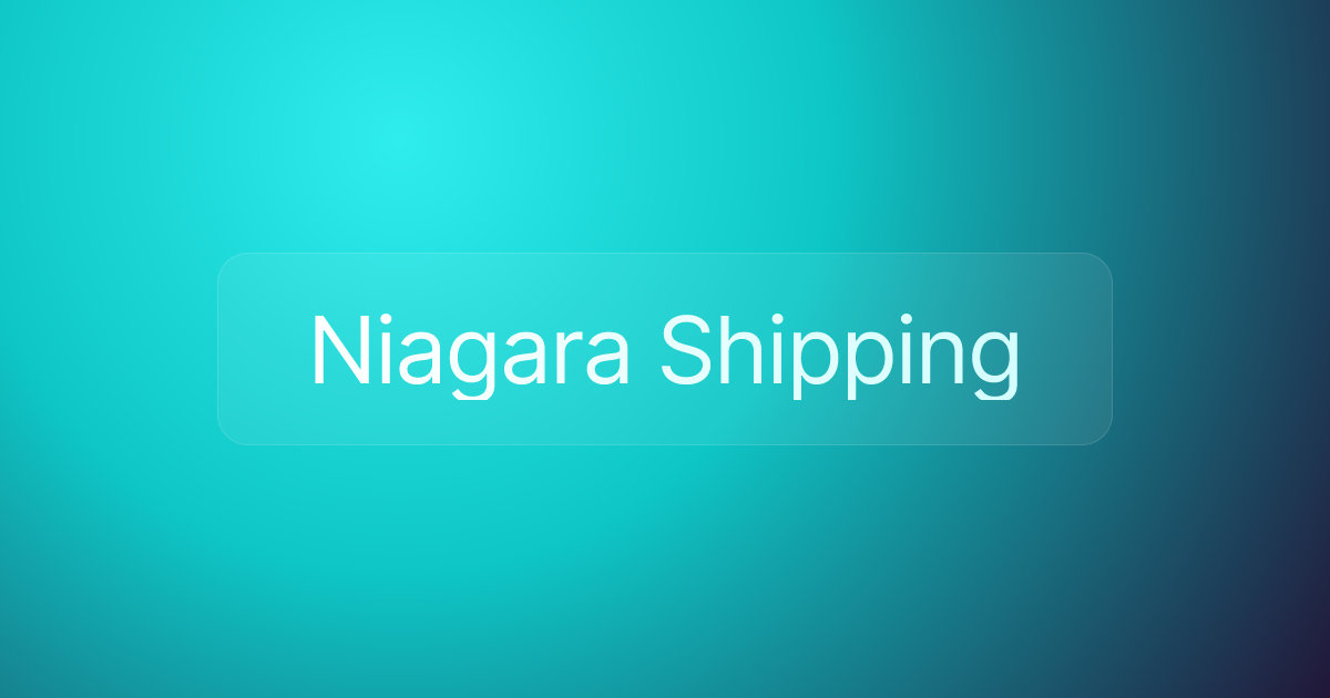 Niagara Shipping