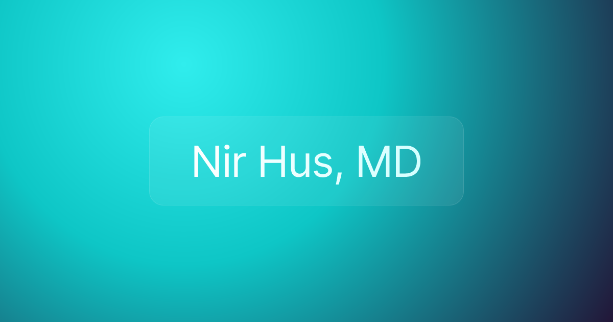 Nir Hus, MD