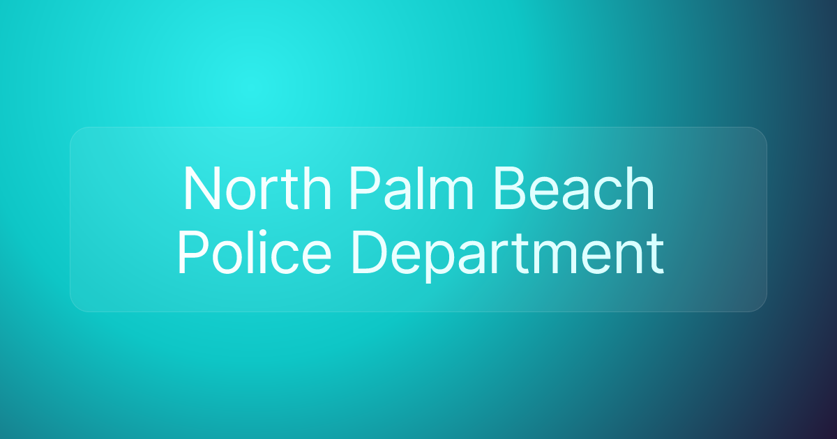North Palm Beach Police Department