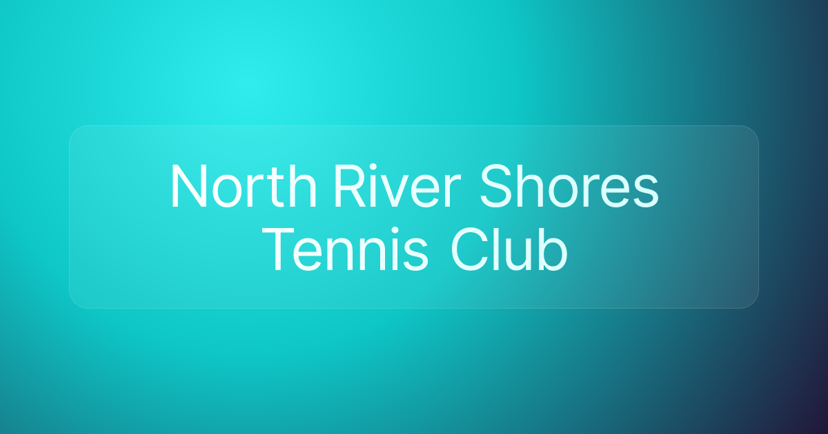 North River Shores Tennis Club