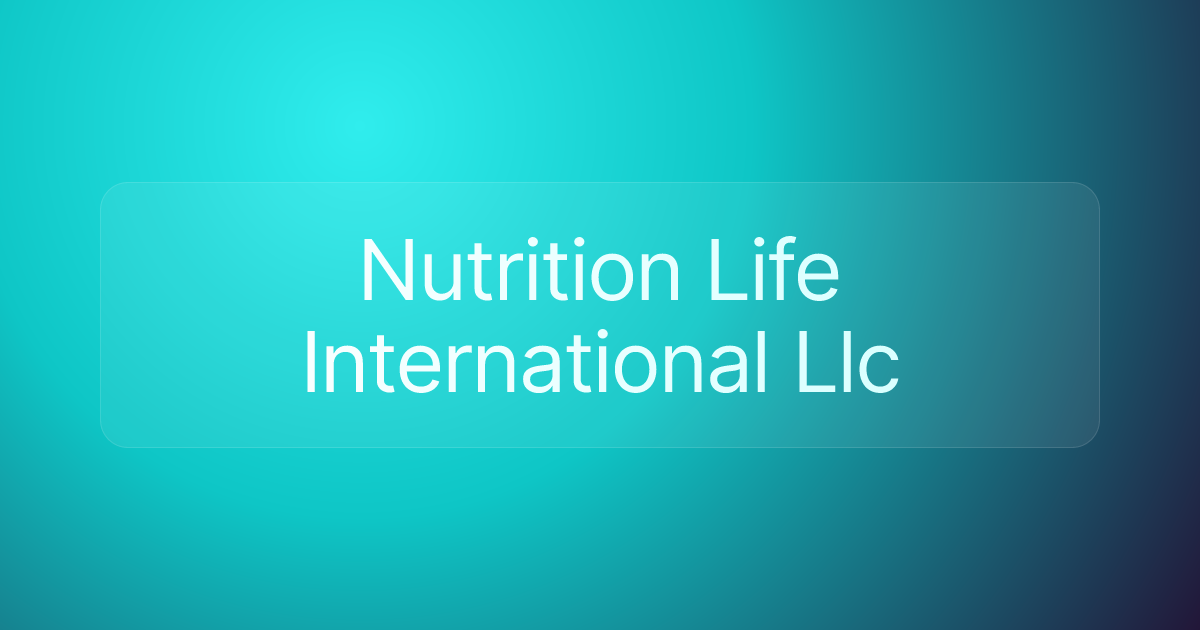 Nutrition Life International Llc