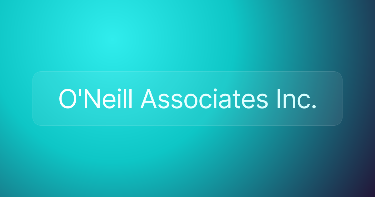 O'Neill Associates Inc.