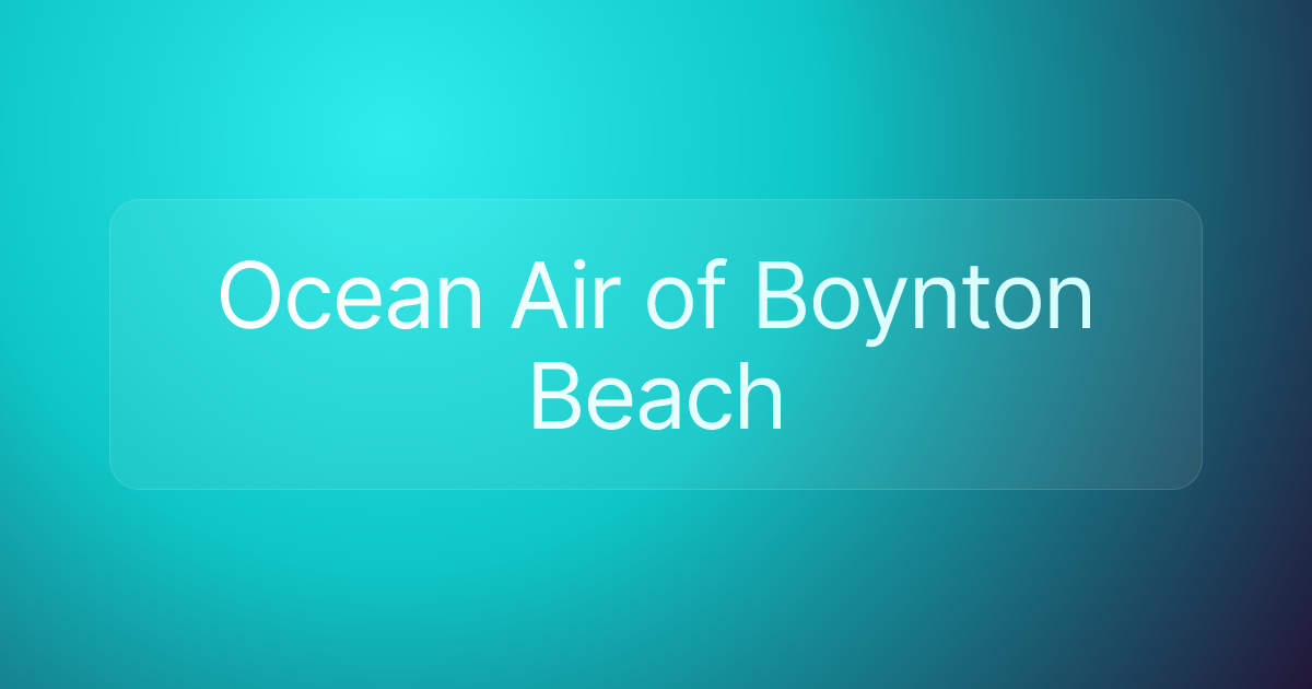 Ocean Air of Boynton Beach