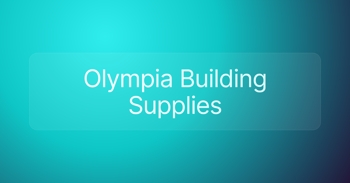 Olympia Building Supplies