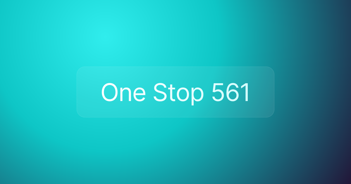 One Stop 561