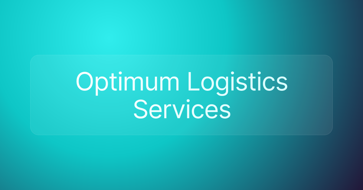 Optimum Logistics Services