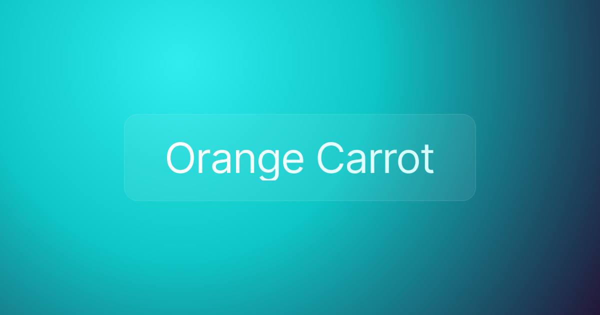 Orange Carrot