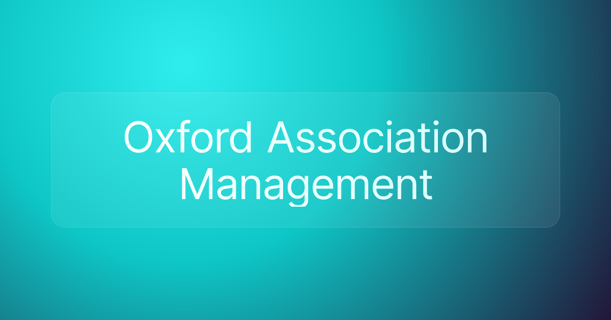 Oxford Association Management