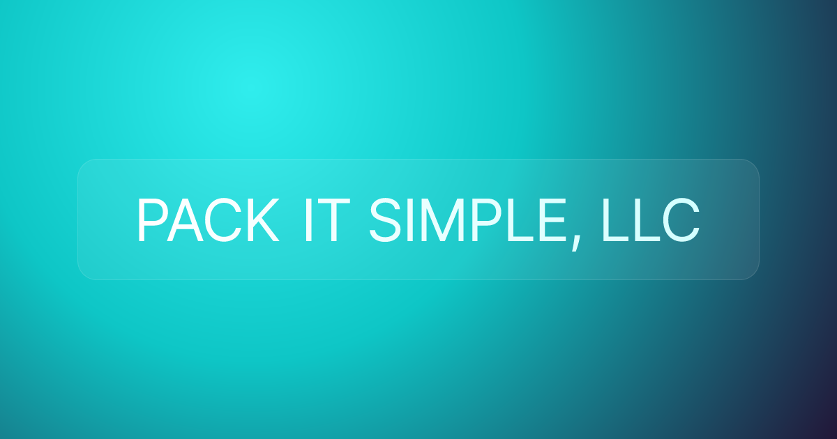 PACK IT SIMPLE, LLC