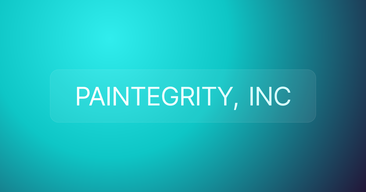PAINTEGRITY, INC
