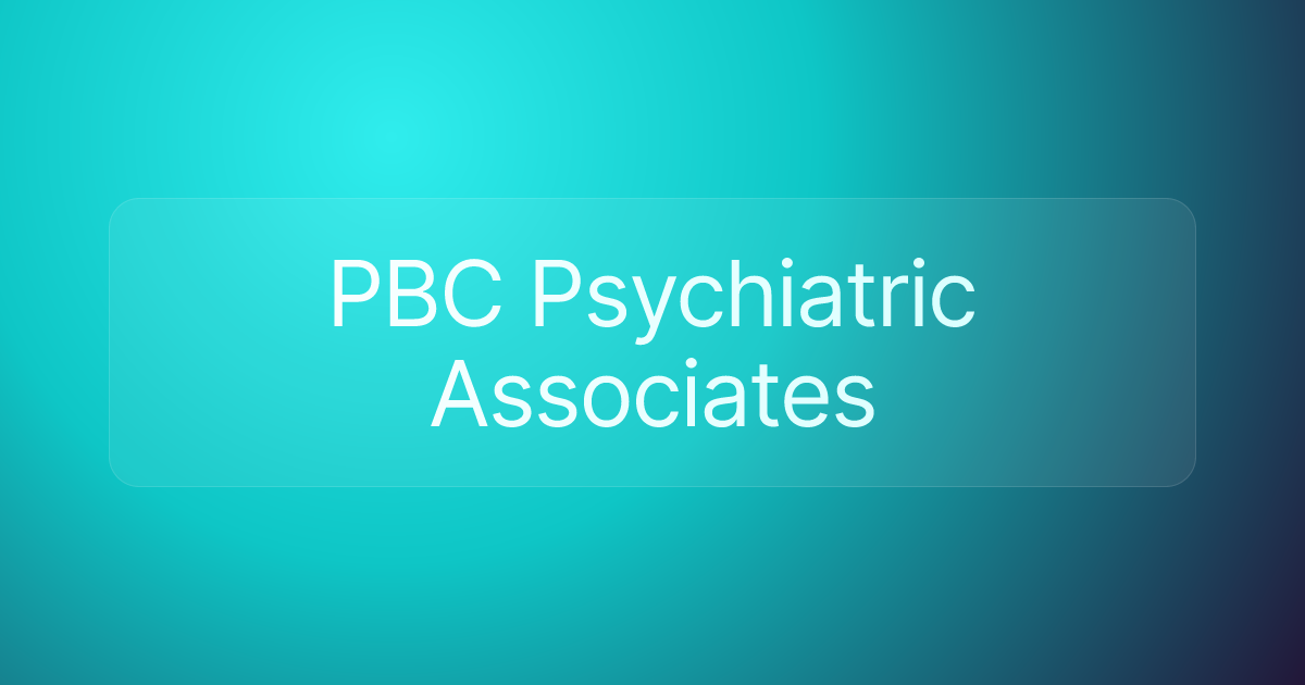 PBC Psychiatric Associates