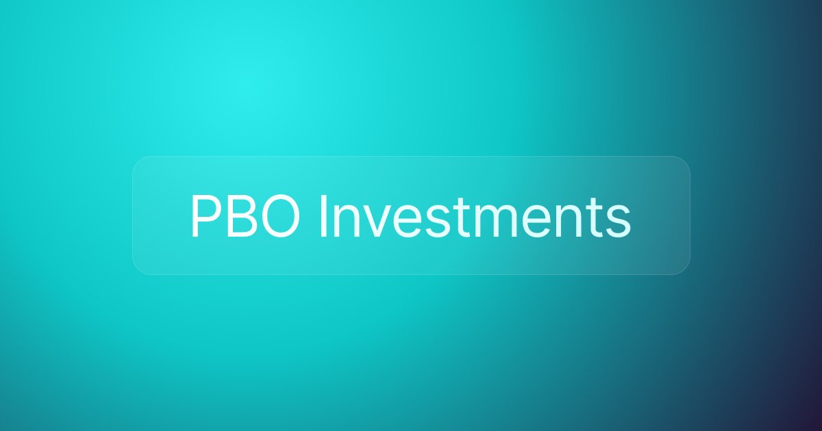 PBO Investments
