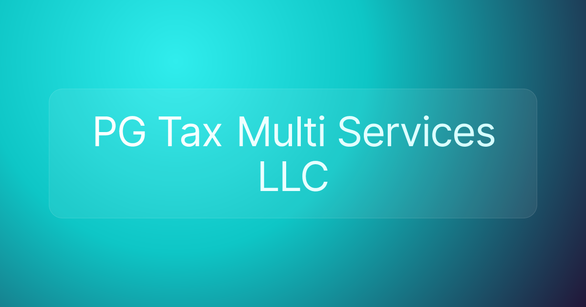 PG Tax Multi Services LLC