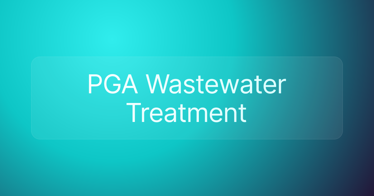 PGA Wastewater Treatment