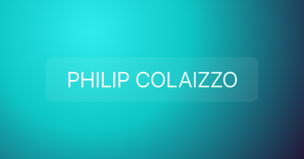 PHILIP COLAIZZO