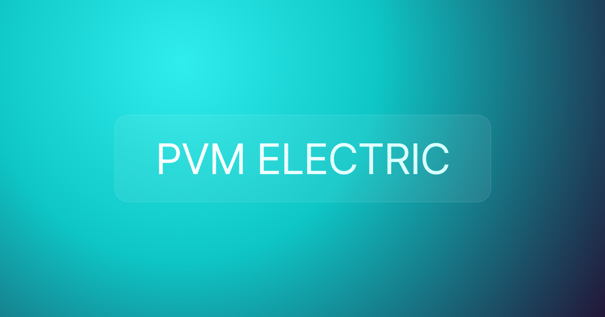 PVM ELECTRIC