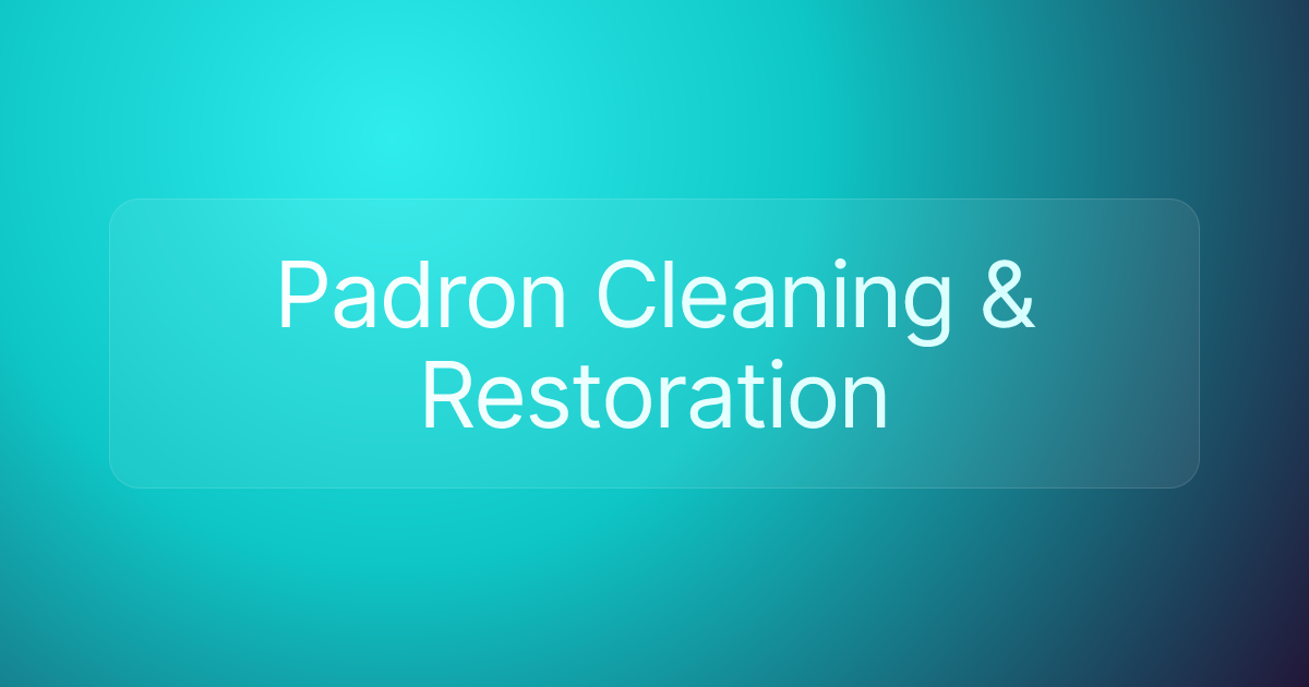 Padron Cleaning & Restoration