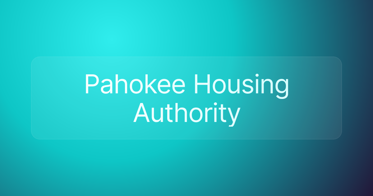 Pahokee Housing Authority