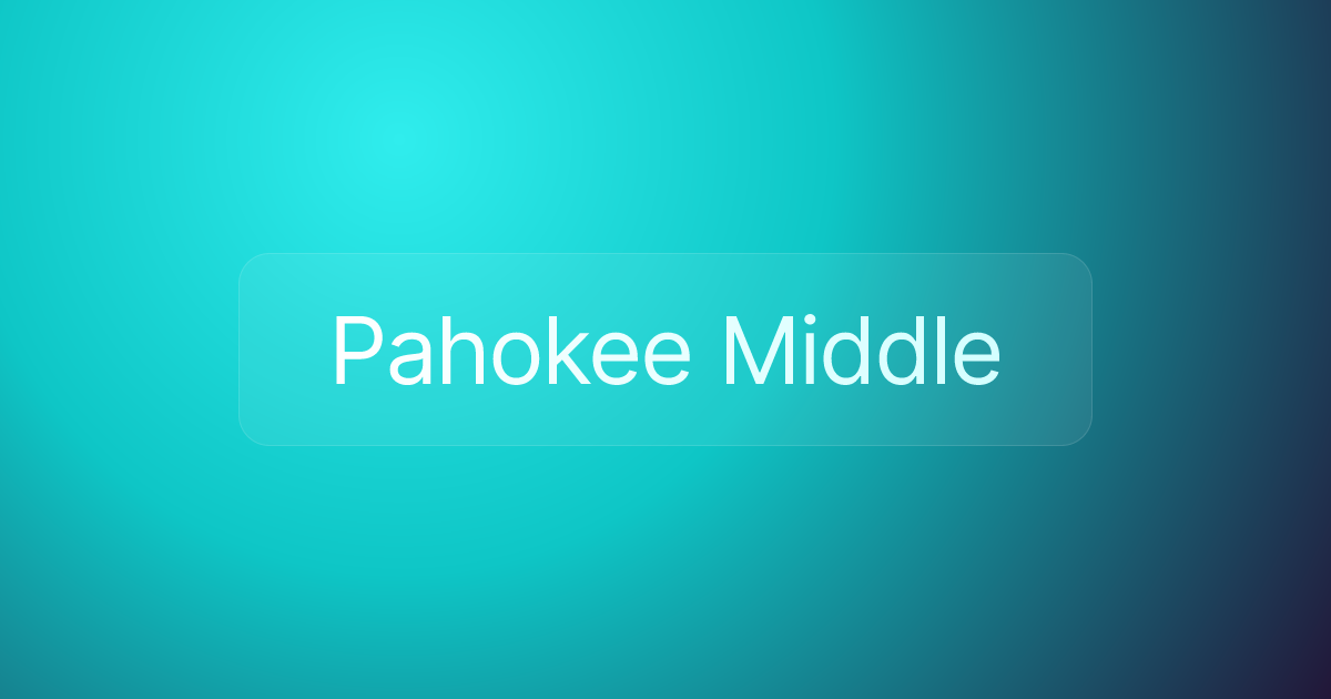 Pahokee Middle
