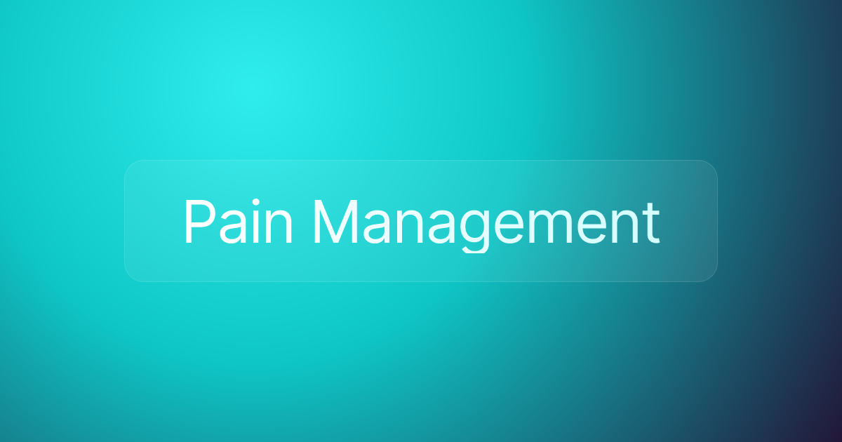 Pain Management