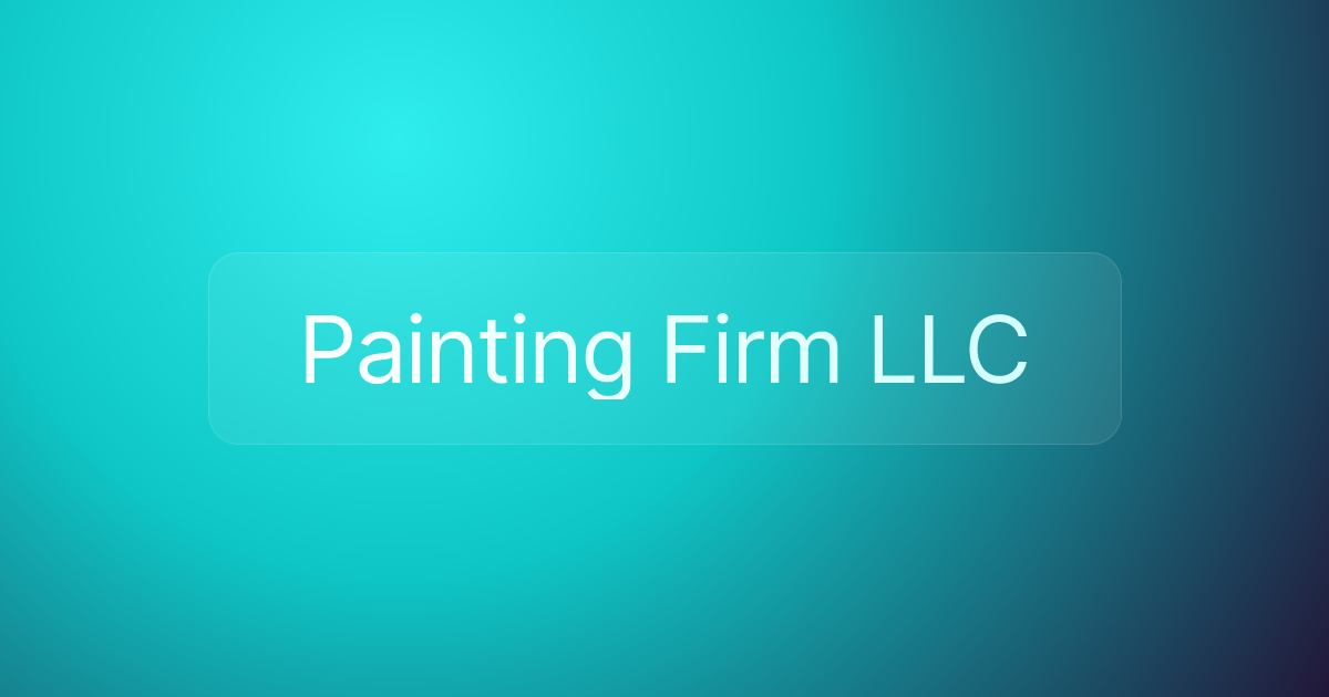 Painting Firm LLC