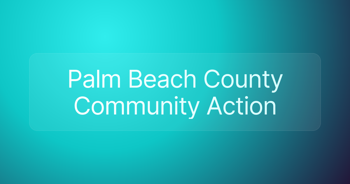 Palm Beach County Community Action