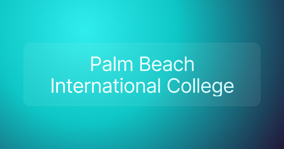 Palm Beach International College