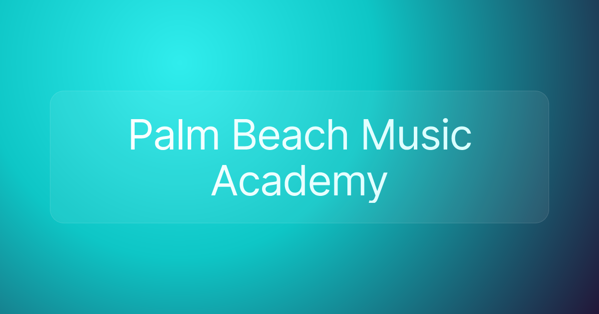 Palm Beach Music Academy