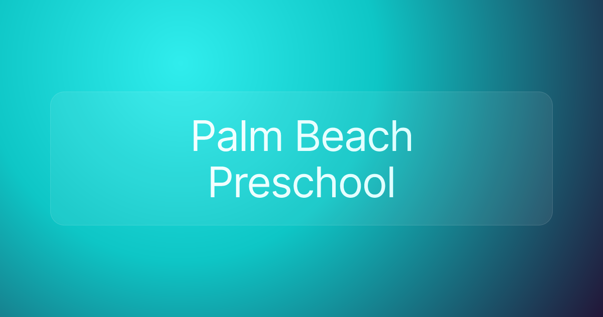 Palm Beach Preschool