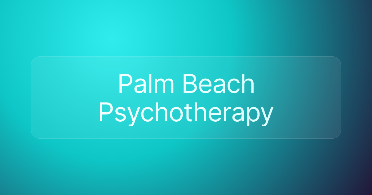 Palm Beach Psychotherapy