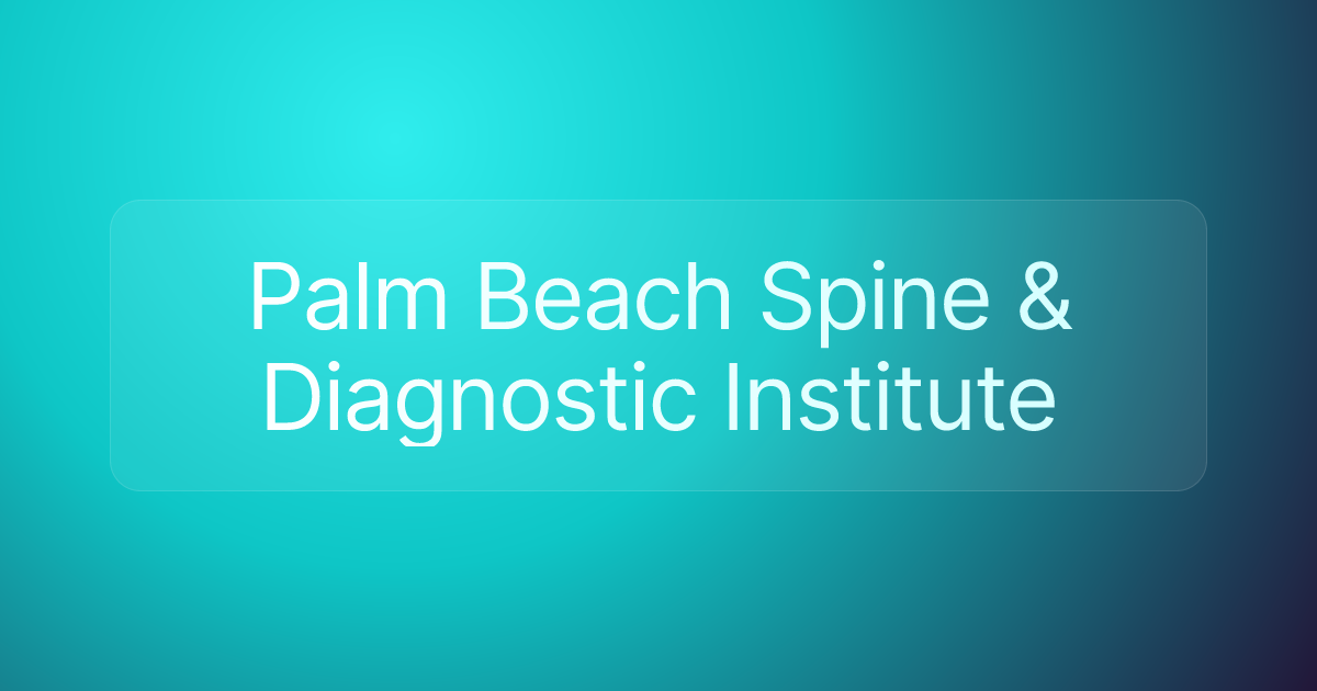Palm Beach Spine & Diagnostic Institute