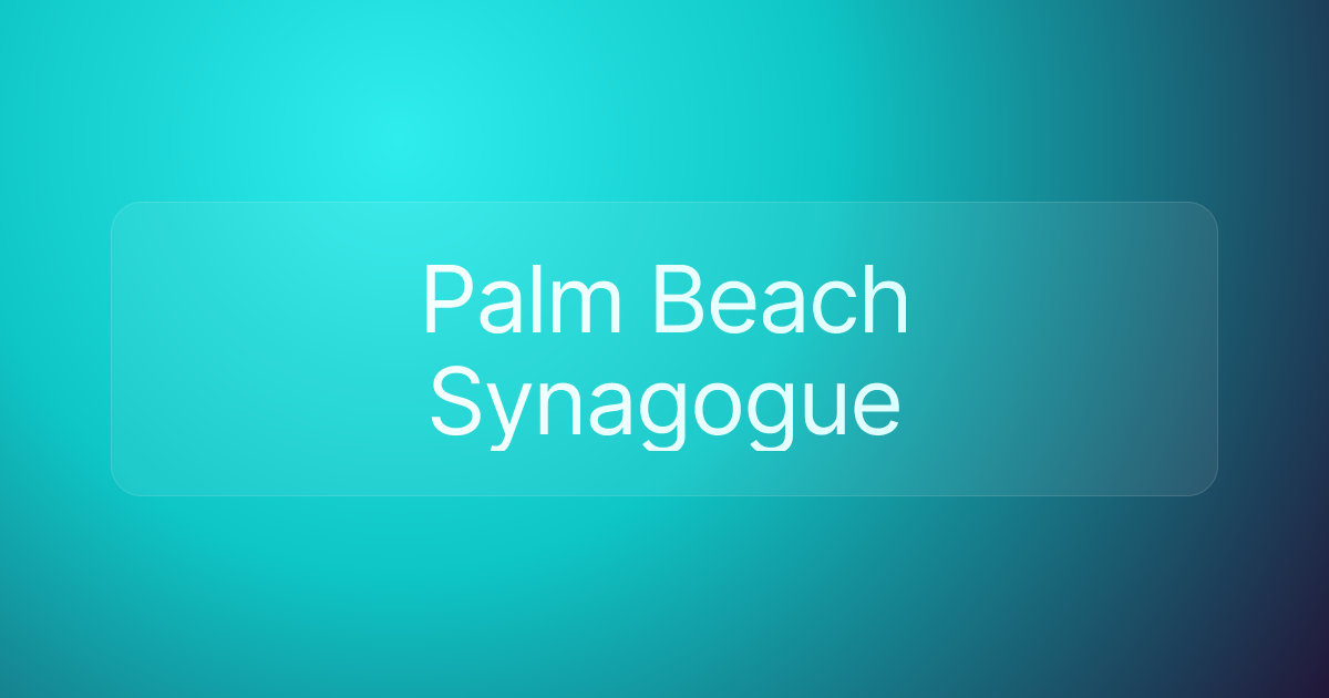 Palm Beach Synagogue
