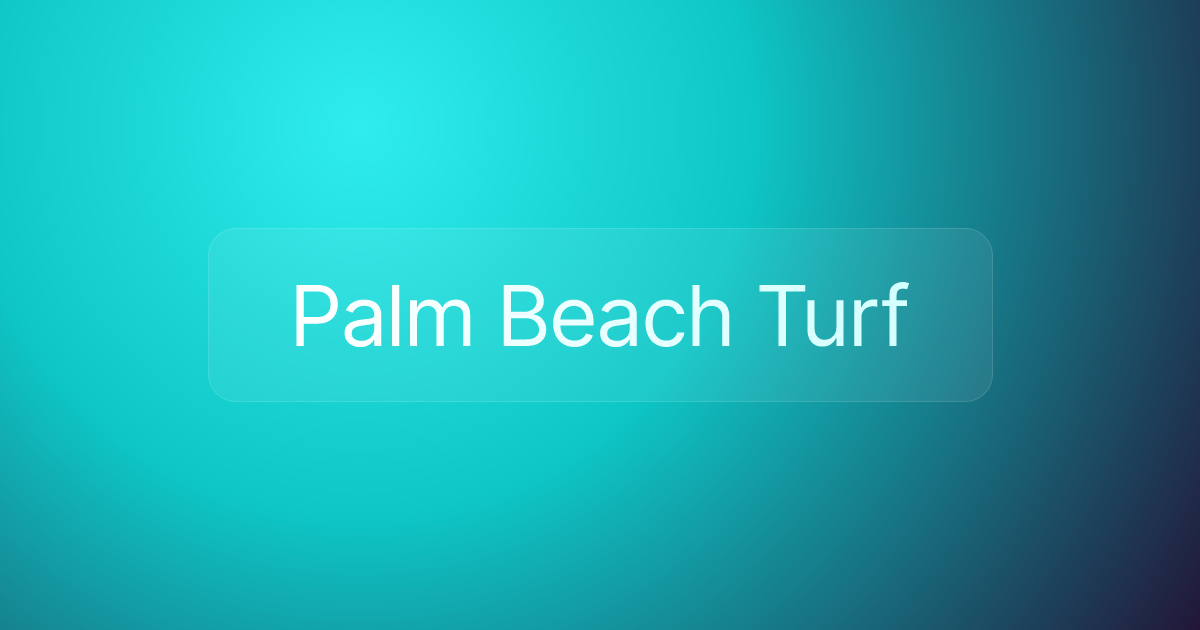 Palm Beach Turf