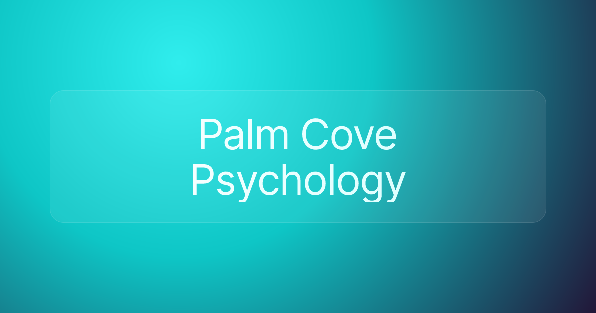 Palm Cove Psychology