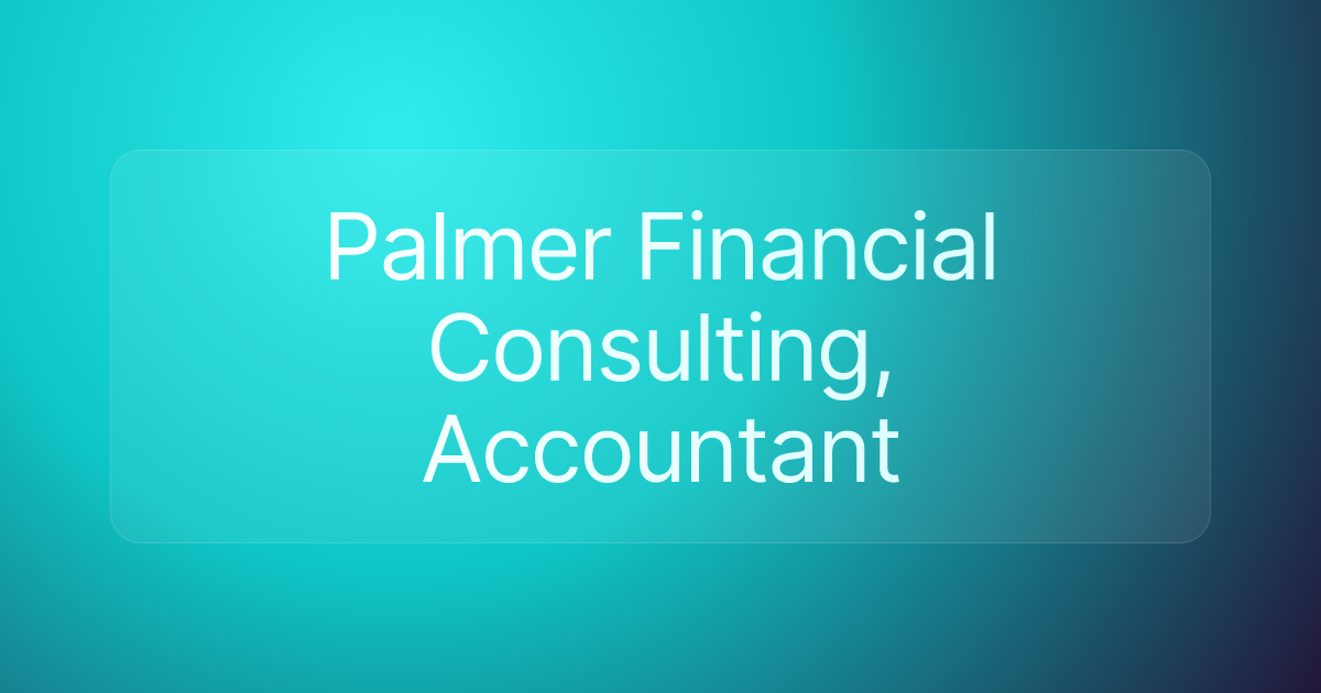 Palmer Financial Consulting, Accountant